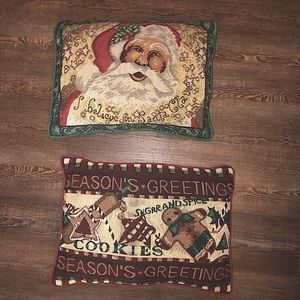 Christmas accent throw pillows